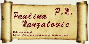 Paulina Manzalović vizit kartica